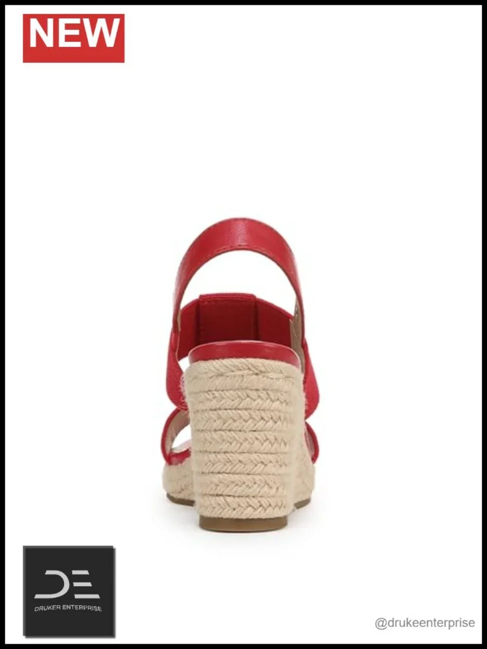 LifeStride Tallulah Women's Espadrille Wedge Sandals Open Toe Slingback PU &